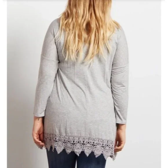 Dress shirt gray lace casul or maternity - Picture 2 of 7